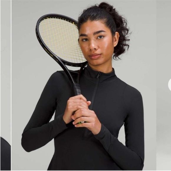 Lululemon Black Long Sleeve Tennis Dress 6 - Picture 3 of 10